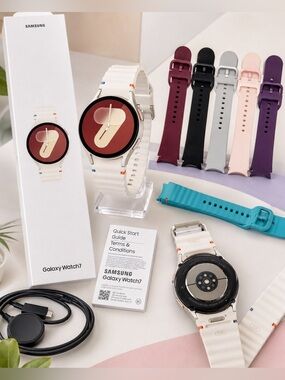 Samsung Galaxy Watch7 40mm Cream Silver + Charger Box Extra Bands